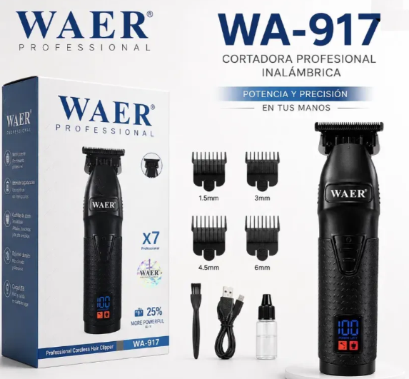 Maquina Patillera Recortadora De Pelo Wa 917 Recargable